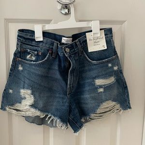 Abercrombie boyfriend jean shorts size 8